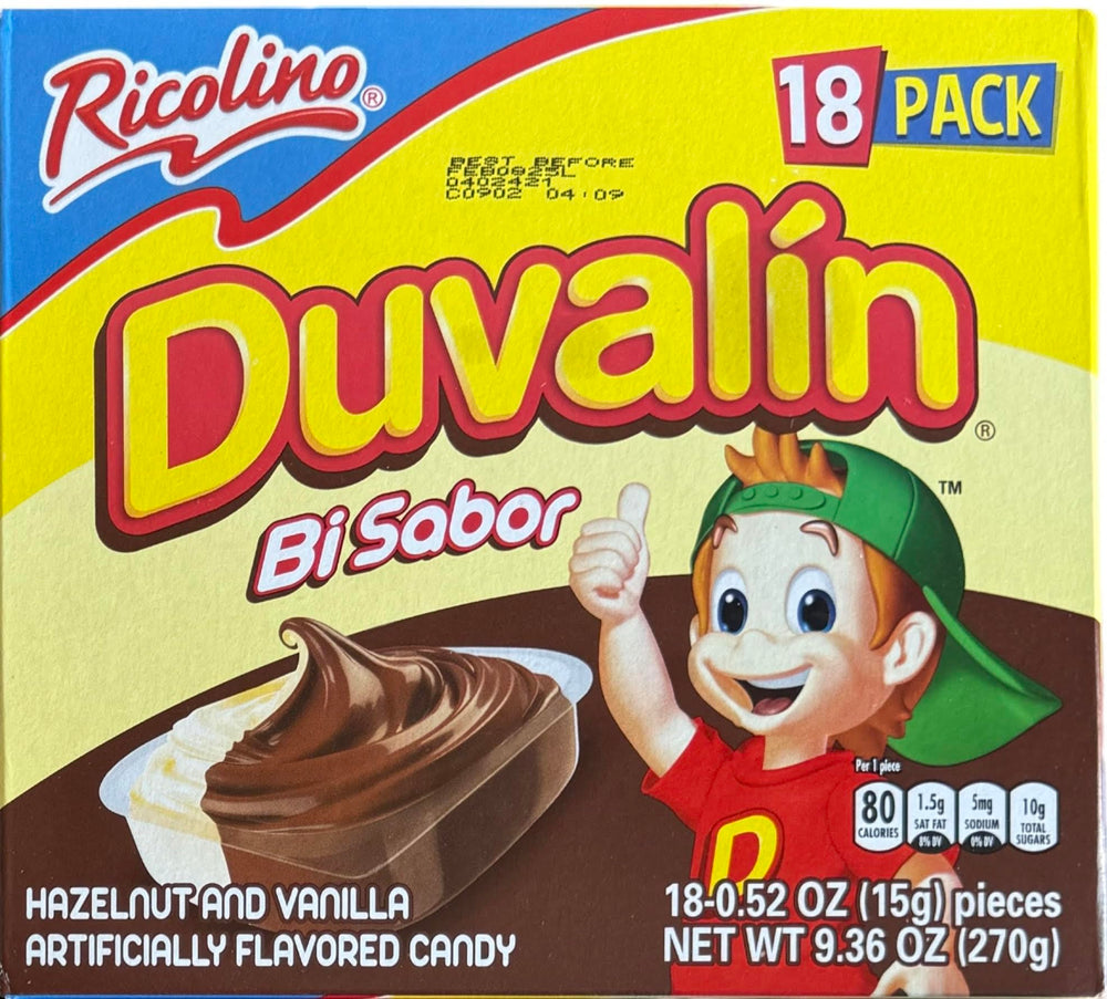 Generic Duvalin hazelnut vanilla smooth texture and aroma