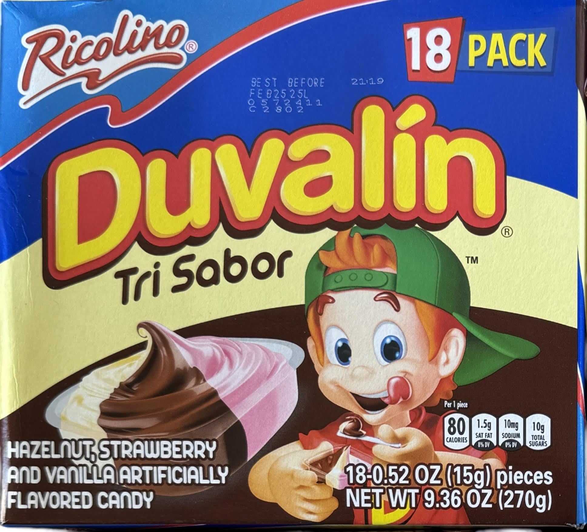 Generic Duvalin strawberry vanilla creamy layers in every bite