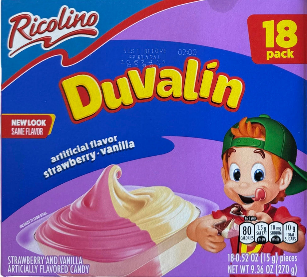 Generic Duvalin tri flavor pack convenient 72 count boxes for sharing