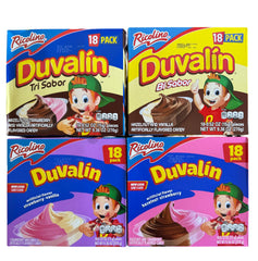 Generic Duvalin tri flavor pack on display for quick, indulgent snacking