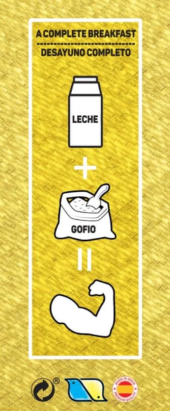 Generic Elba Mill gofio on kitchen counter, gluten-containing cereal base