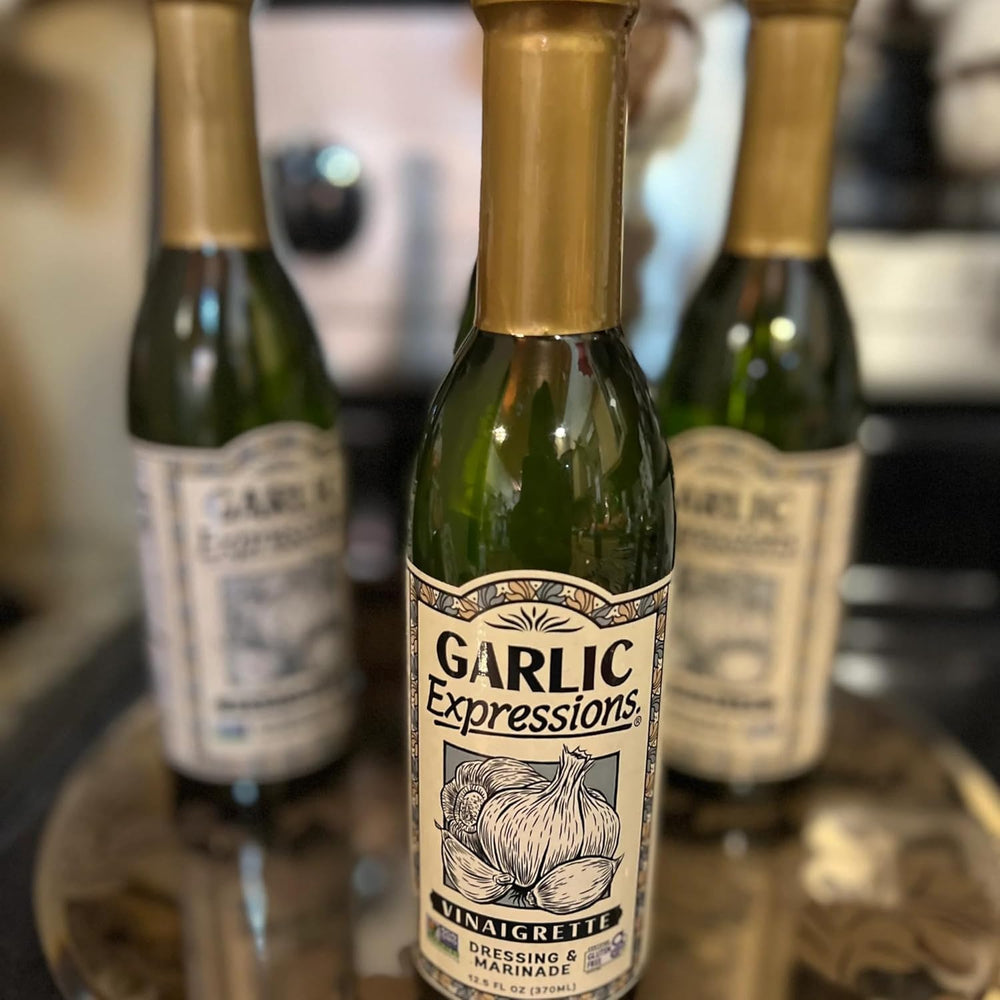 Generic Garlic Expressions ingredients label highlighting simple, small-batch prep
