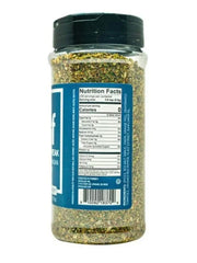 Generic Greek Freek seasoning shaker highlighting orange peel and herbs for bright Mediterranean flavor