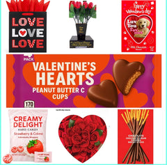 Generic heart shaped rose box with chocolates offers romantic keepsake