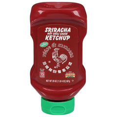 Generic H.uy Sriracha-style ketchup 20oz pack display, perfect for gatherings