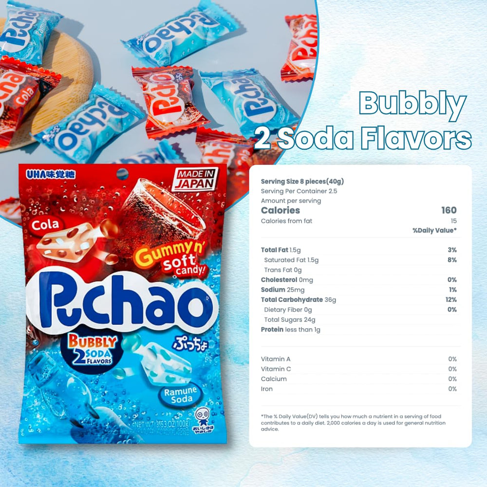 Generic Japanese Chew Puchao Tropical Fruit Mix with gummy bits