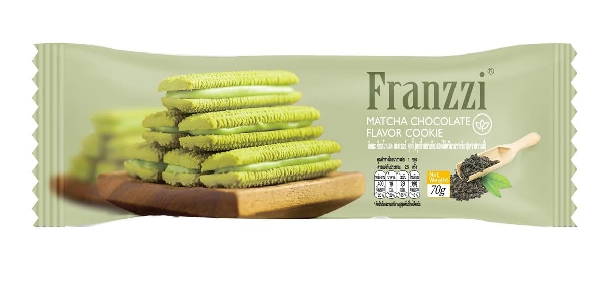 Generic Matcha Chocolate Cookies closeup texture highlighting soft and crunchy bite