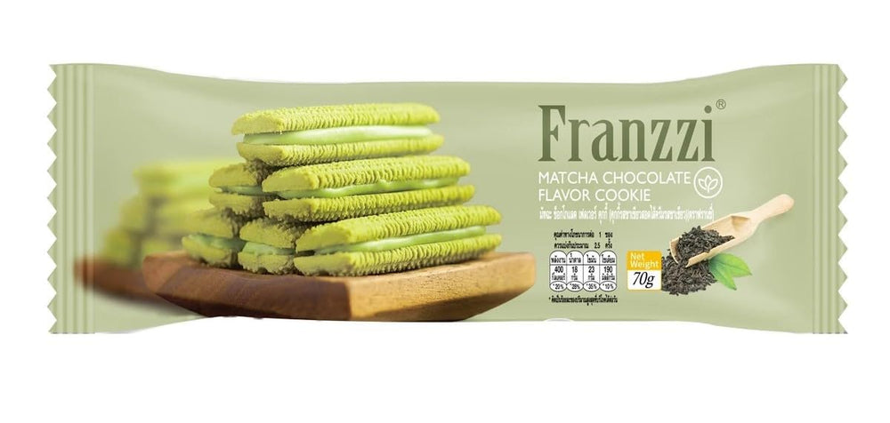 Generic Matcha Chocolate Cookies closeup texture highlighting soft and crunchy bite