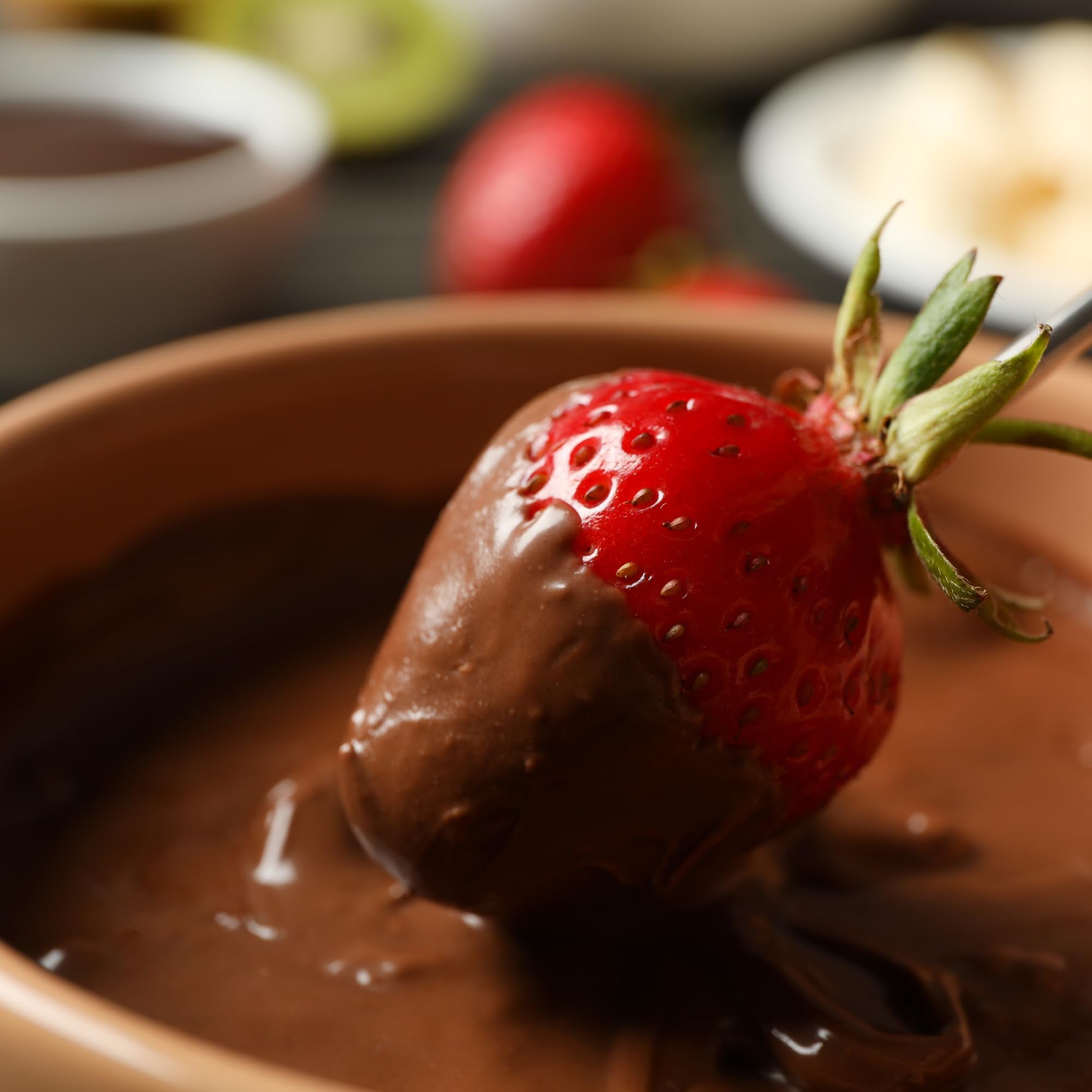 Generic Milk Chocolate Melting Wafers decorating cookies with a creamy drizzle.