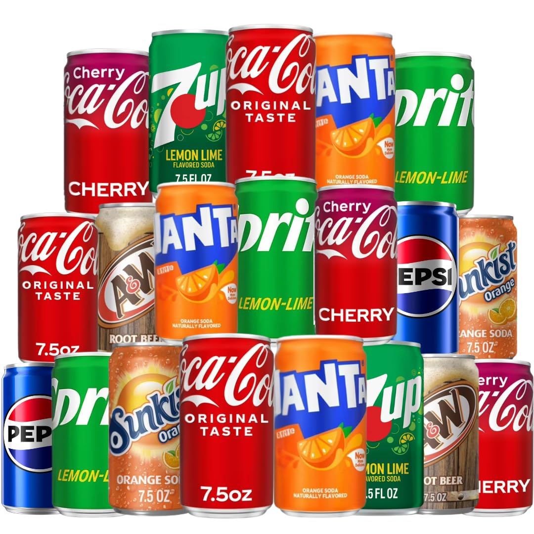 Generic Mini Soda Variety 24-pack cans offer refreshing flavors for gatherings