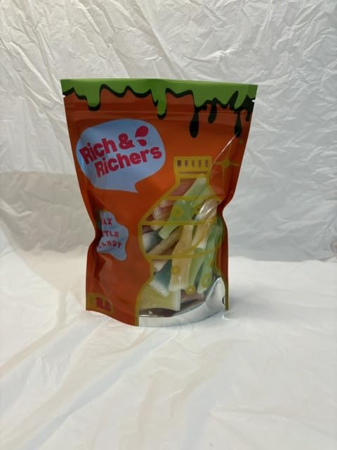 Generic Nik-L-Nips recyclable packaging highlights sustainable bulk candy presentation.