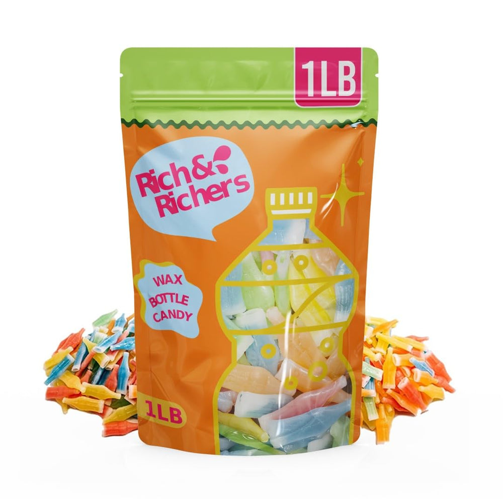 Generic Nik-L-Nips vintage wax bottle candy pack showcasing retro charm for shareable party moments.