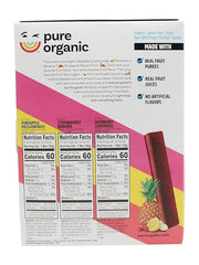 Generic Pure Organic Layered Fruit Bars Strawberry Banana, ideal lunchbox treat with natural fruit layers.