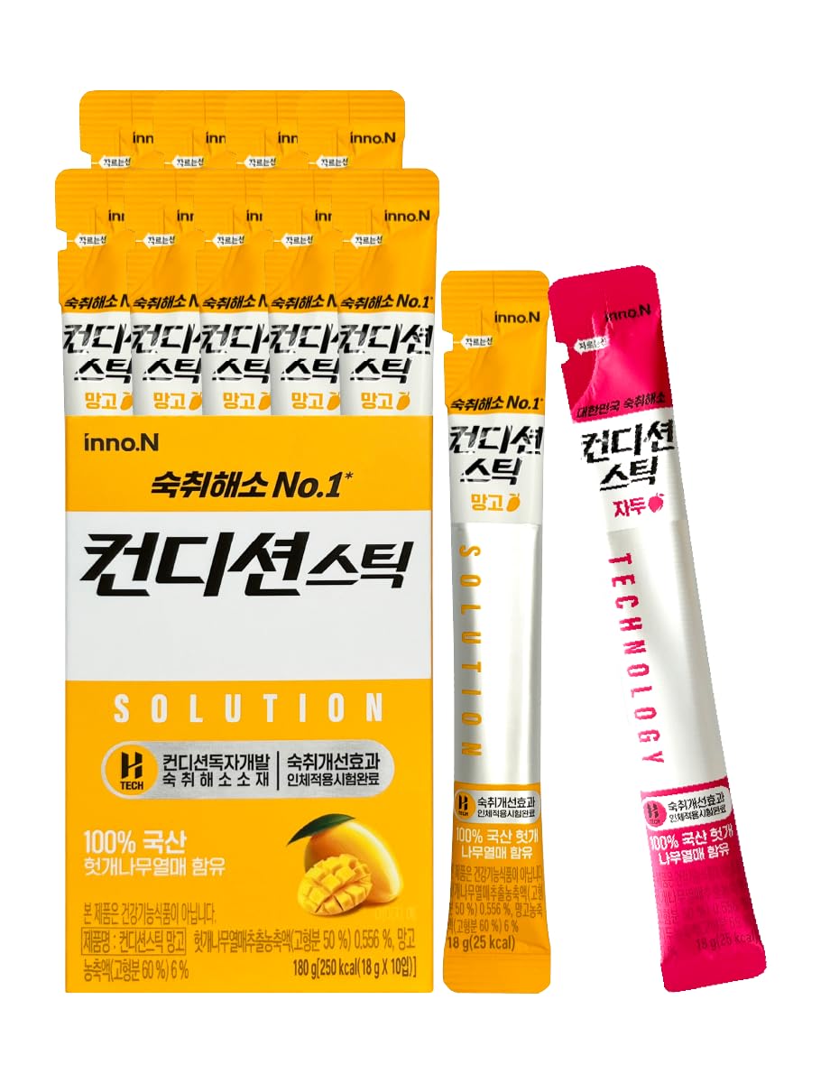 Generic Renewal After Drinking Jelly mango flavor 18g 10 sticks on-the-go refreshment