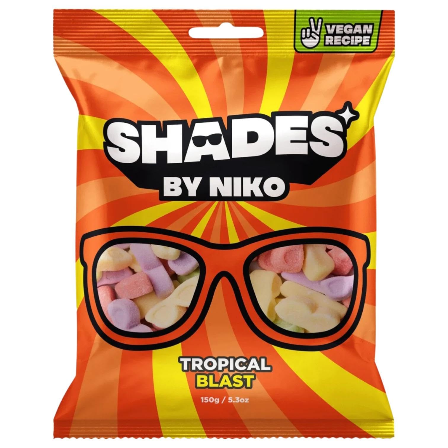 Generic Shades by Niko UK-imported candy, authentic British flavor with chewy texture.