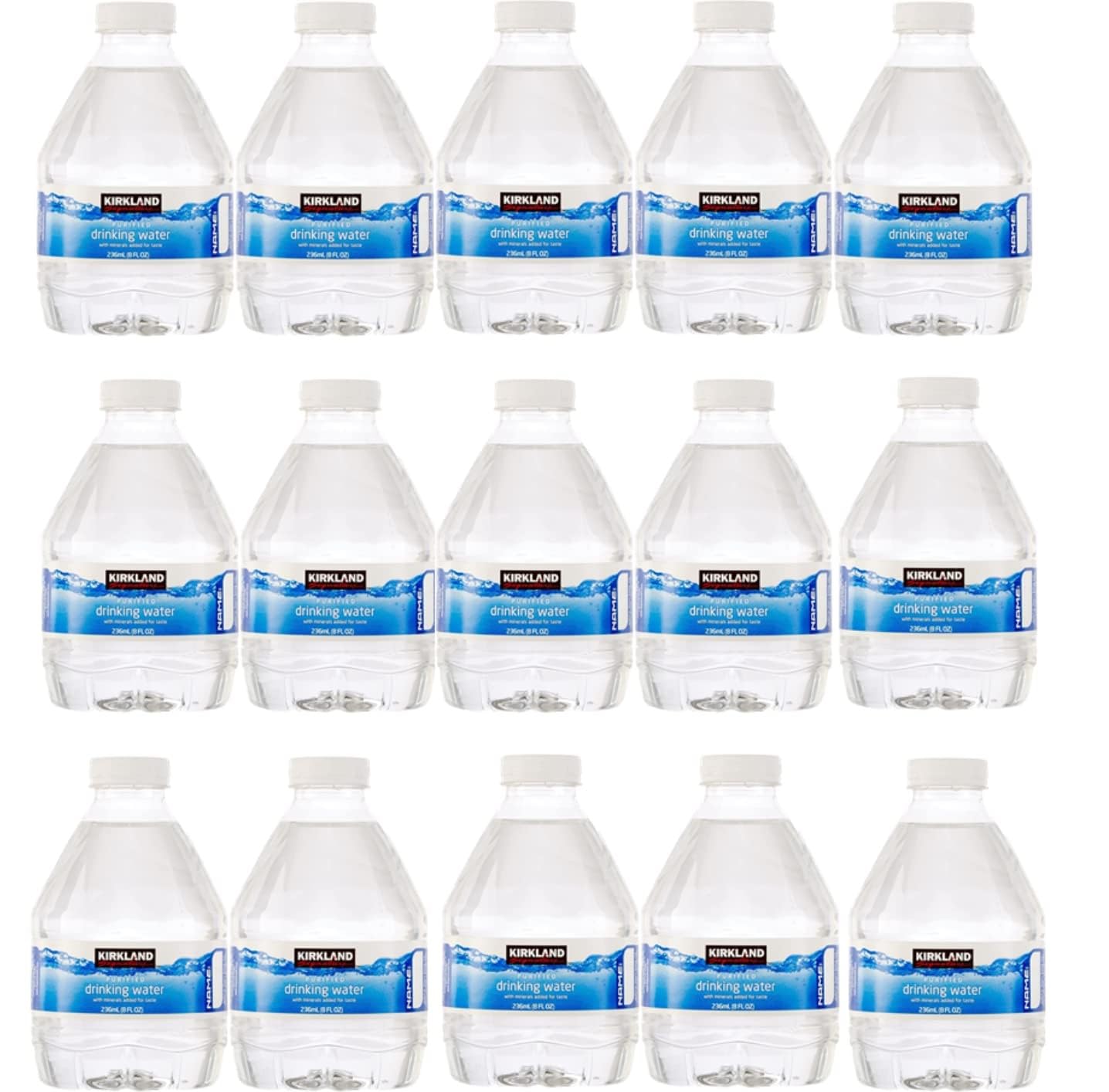 Generic water bottle 8 oz pack main view for reliable daily hydration.