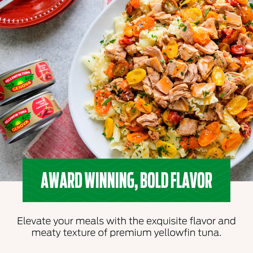 Genova tuna on a salad bowl as a protein-rich topping