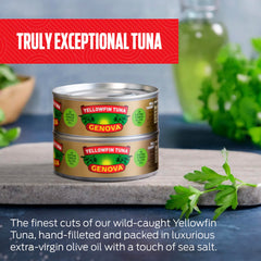 Genova tuna on salad brings Mediterranean brightness to meals.