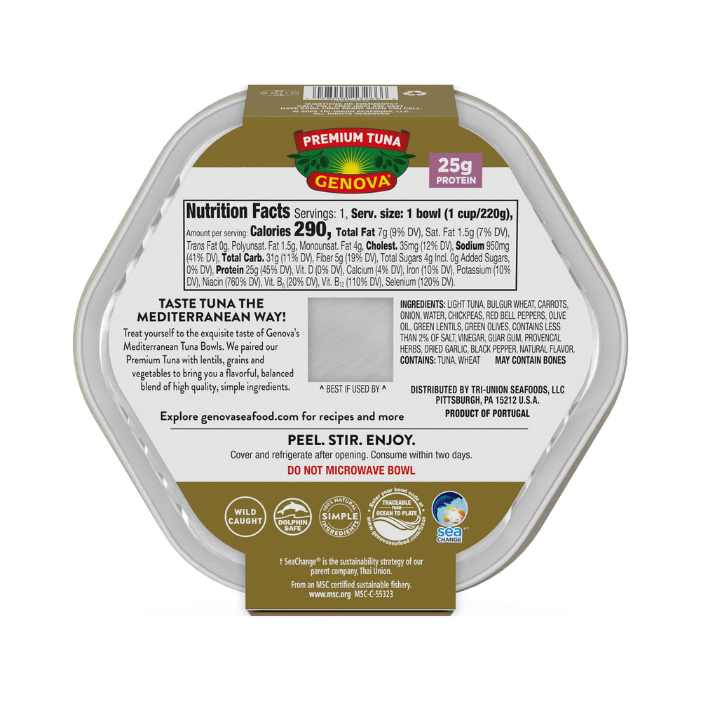 Genova tuna wild-caught label signals sustainable sourcing and traceability