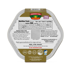 Genova tuna wild-caught label signals sustainable sourcing and traceability