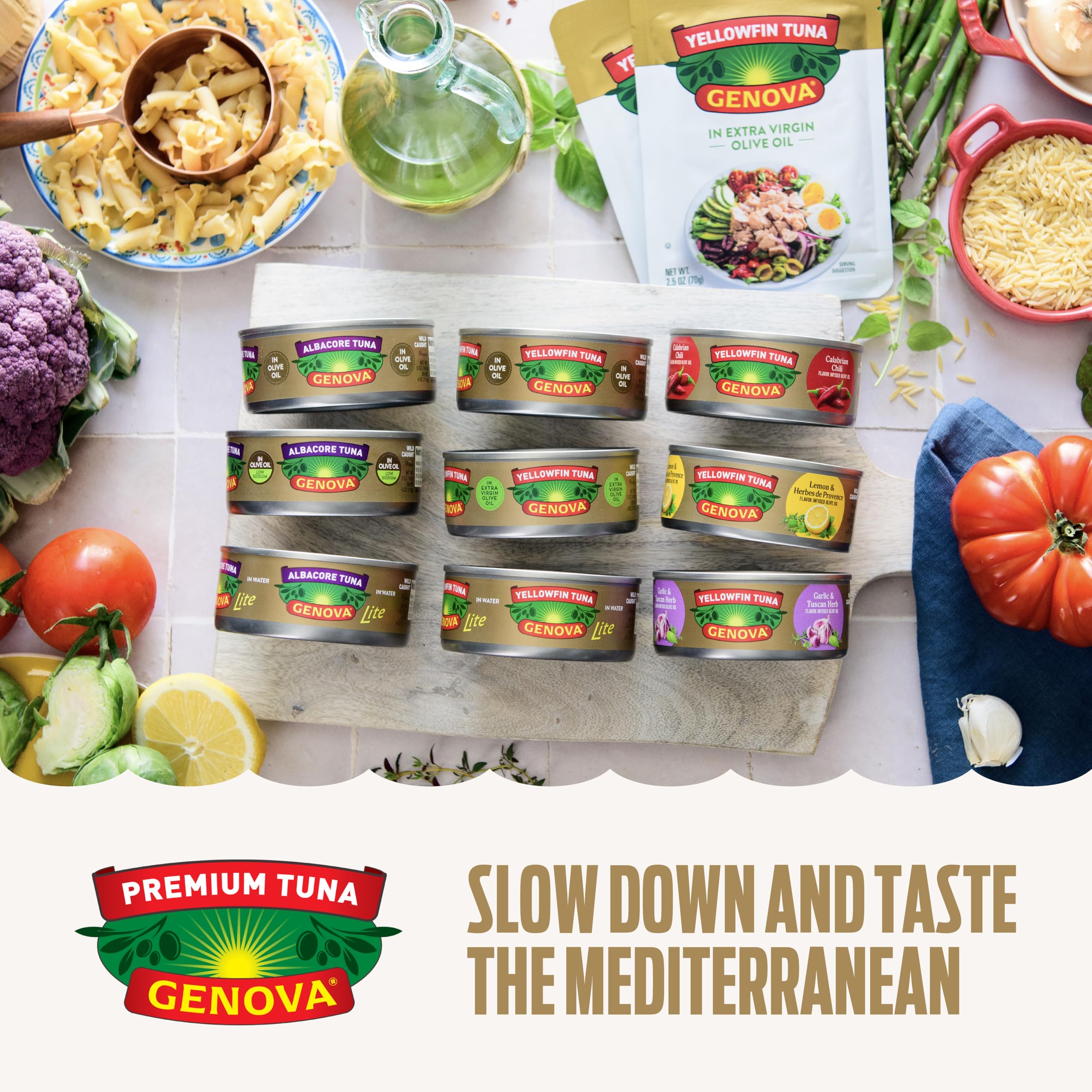 Genova yellowfin tuna as a protein-packed meal prep option.