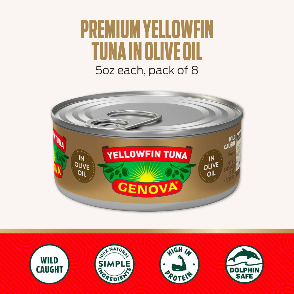Genova yellowfin tuna olive oil can pack image for quick meals