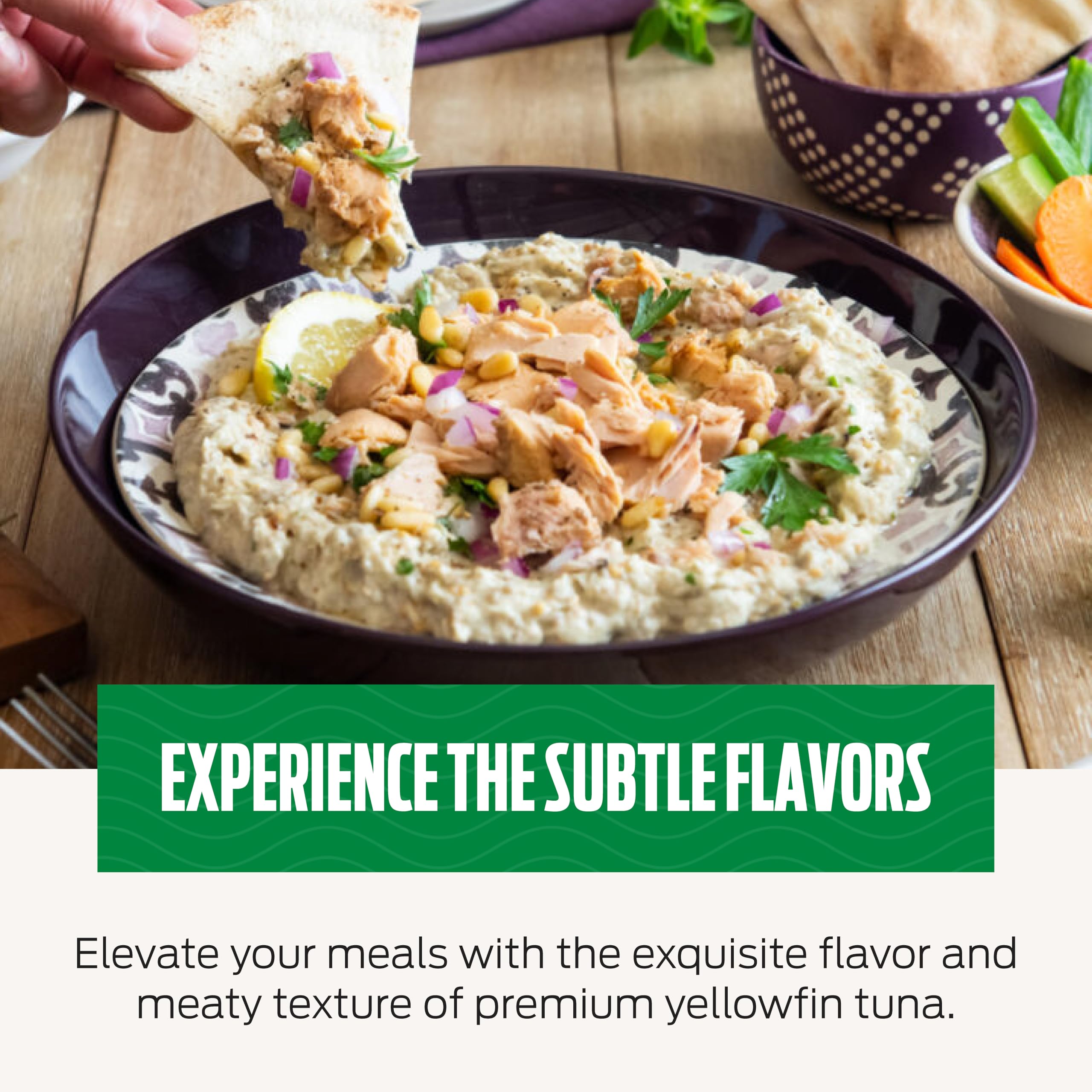 Genova lemon-herbes-provence tuna plate-ready suggests versatile, flavorful meals.