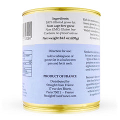 Genuinely French goose fat with potatoes for crispy, flavorful roasted potatoes