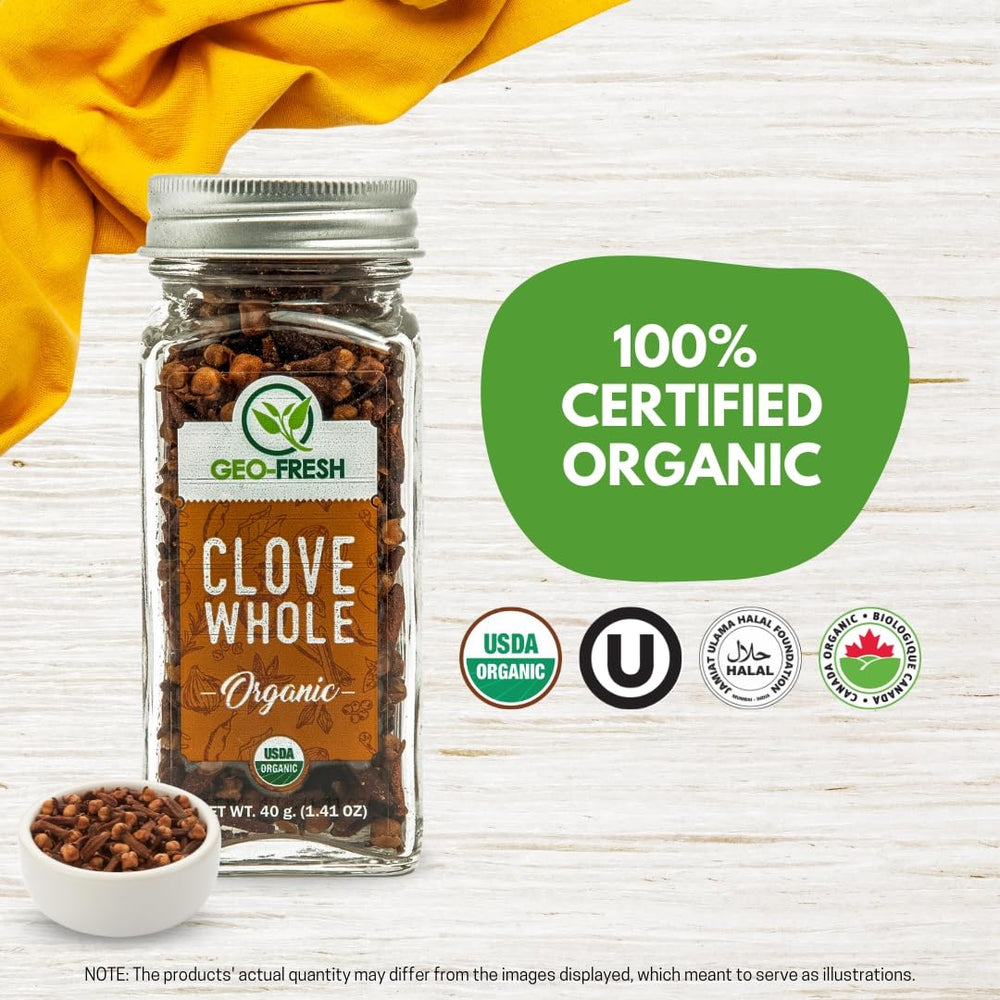 Geo-Fresh Cloves Whole Organic aroma steam release for soups and teas