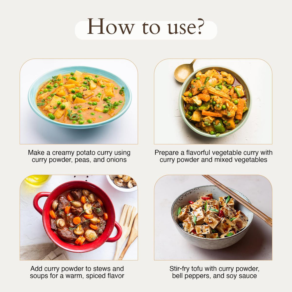 Geo-Fresh Organic Curry Powder aroma in a steaming curry pot.
