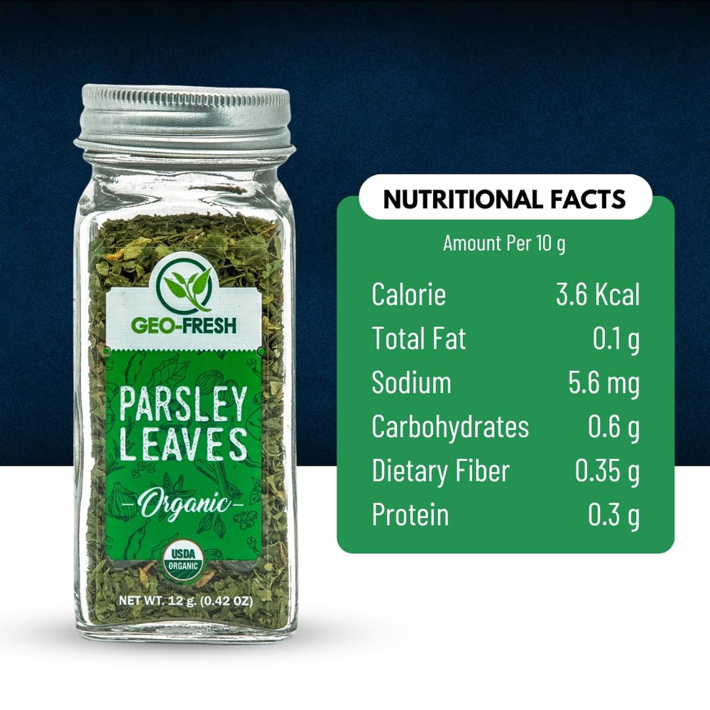 Geo-Fresh Organic Parsley package front showing organic certification
