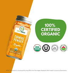 Geo-Fresh Organic Turmeric Powder curry dish image highlights warm aroma and depth.