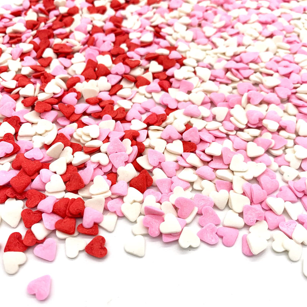 GEORLD Pink Valentine sprinkles on cookies for cute treats.