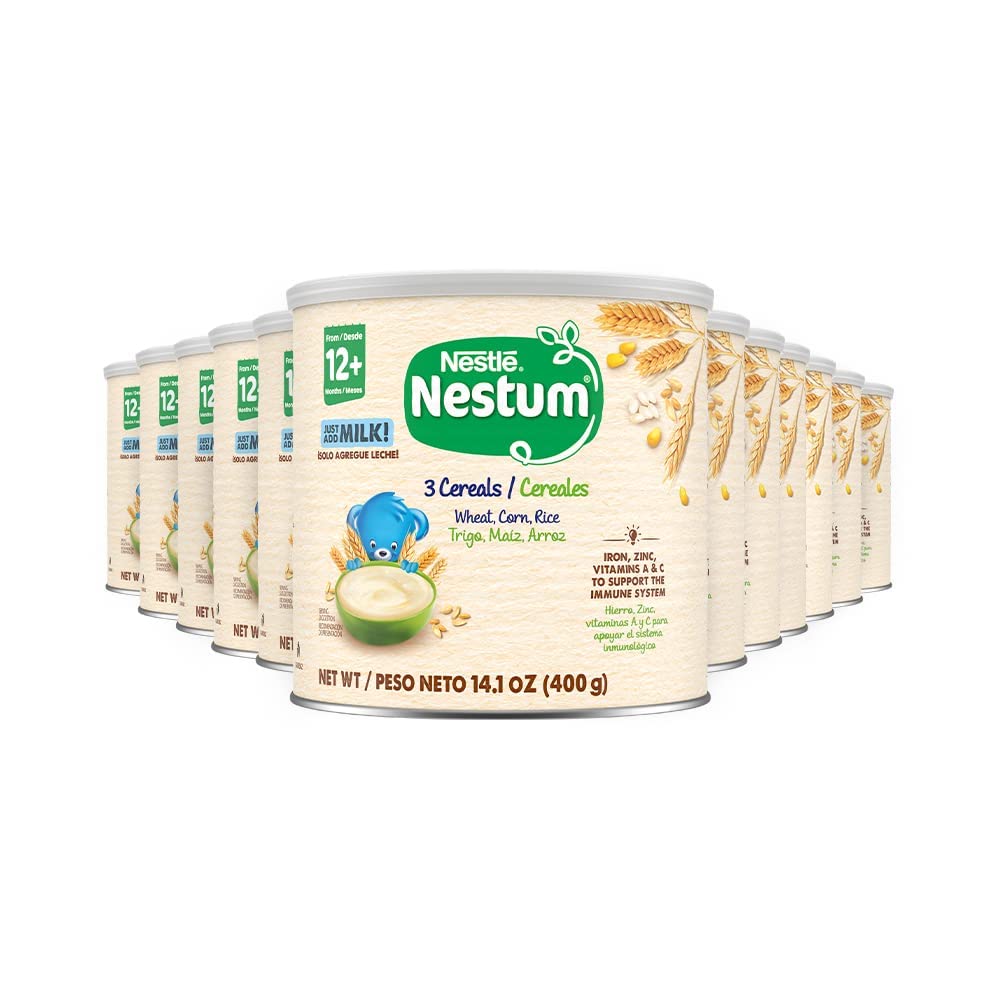 Gerber Nestum 3 Cereals pack 6 view for toddlers, convenient for families
