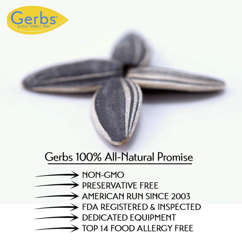 GERBS allergen-free ingredients label highlighting safe formulation