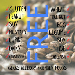 GERBS closeup of hemp seeds showing nutty texture and natural color.