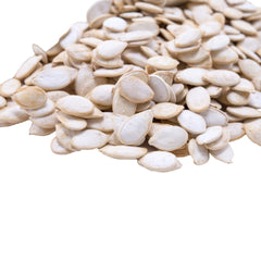 Gerbs jumbo salted pumpkin seeds in shell close-up for fresh snacking