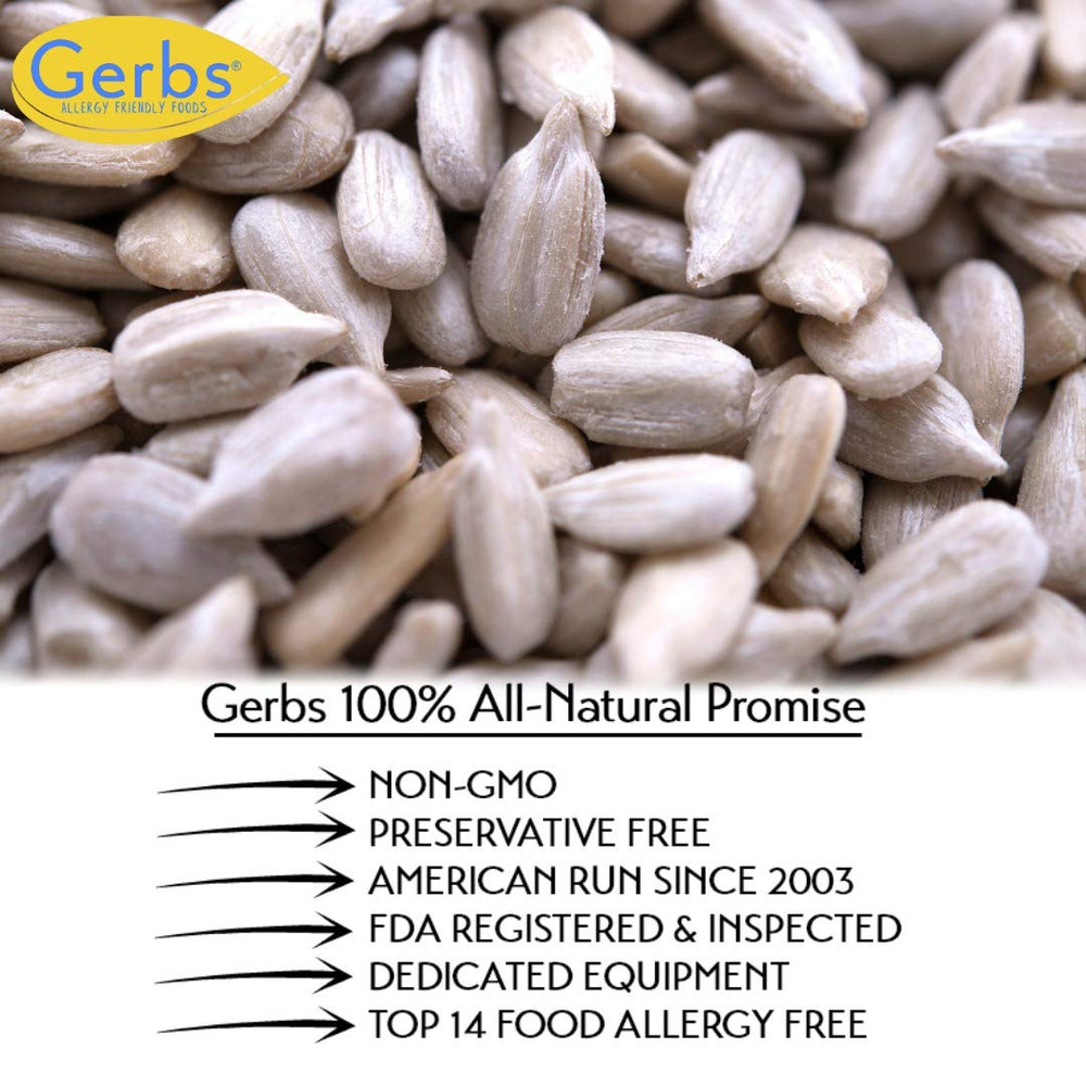 GERBS sunflower kernels sprinkled over salad bowl for texture and flavor
