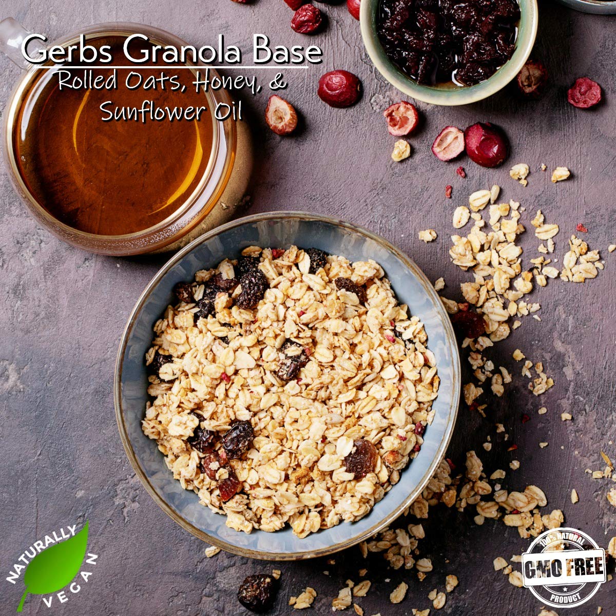GERBS Original Seed n' Honey Granola morning-routine addition boosts crunch.