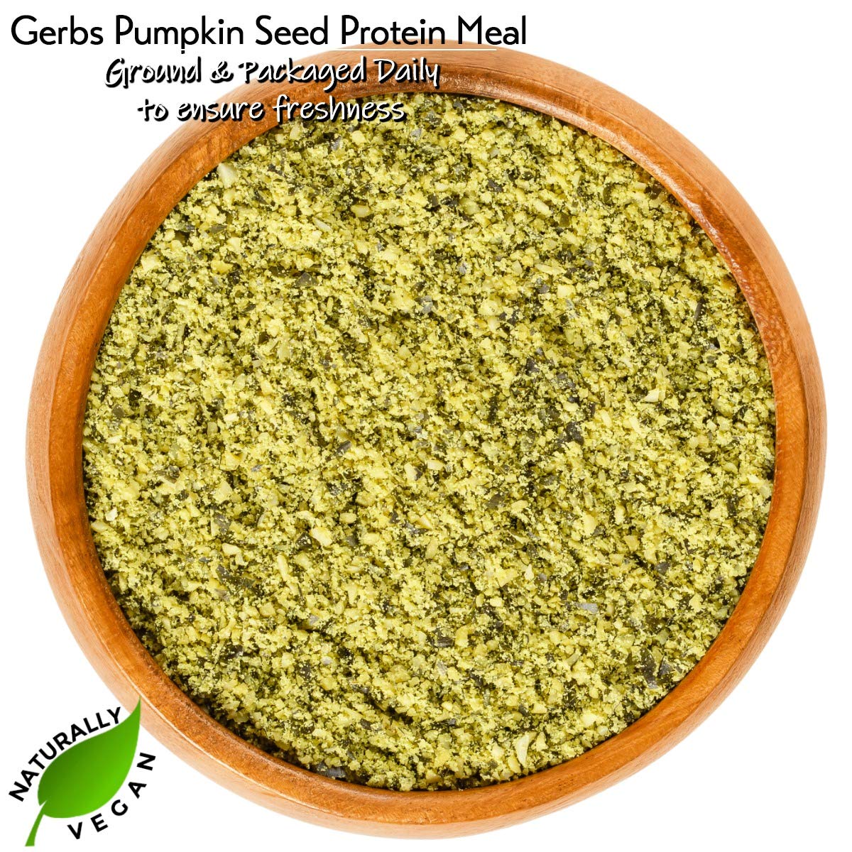 GERBS Pumpkin Seed Meal used in smoothies adds nutty flavor and protein.