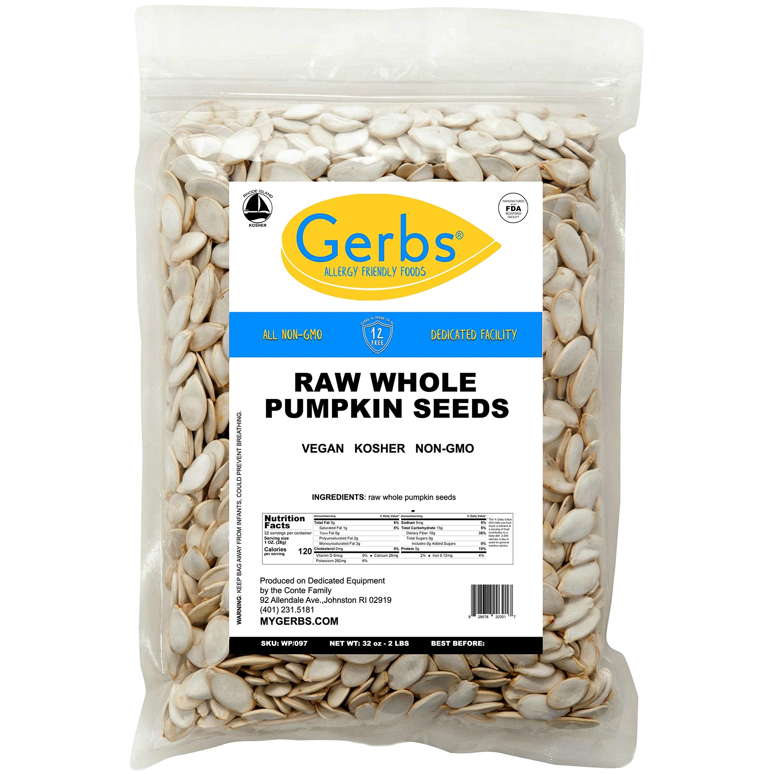 GERBS versatile pumpkin seeds support easy snacks and cooking ideas.