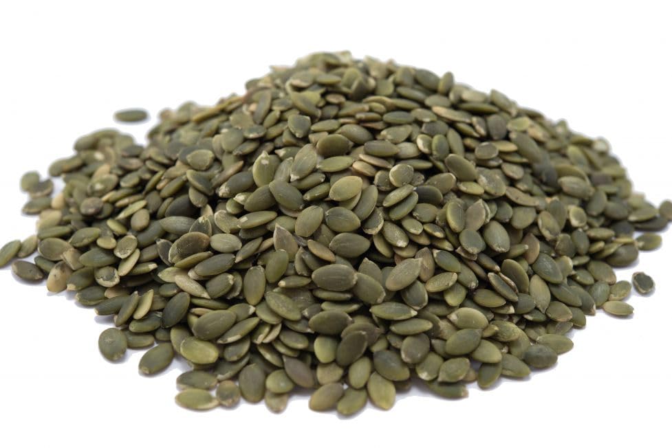 GERBS raw pumpkin seed kernels ready to snack in a resealable bag