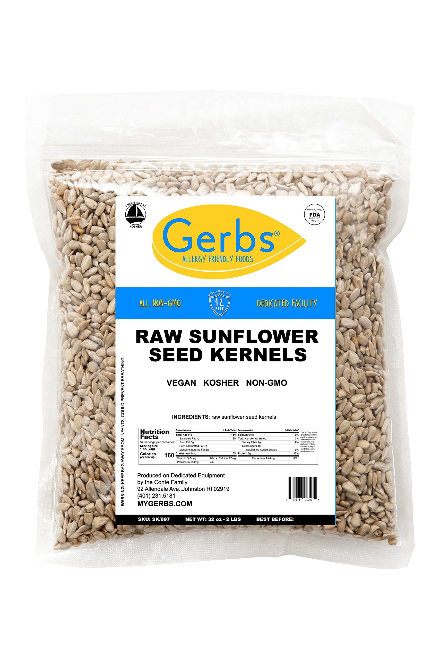 GERBS 2-lb bag on kitchen counter highlighting convenience for home use