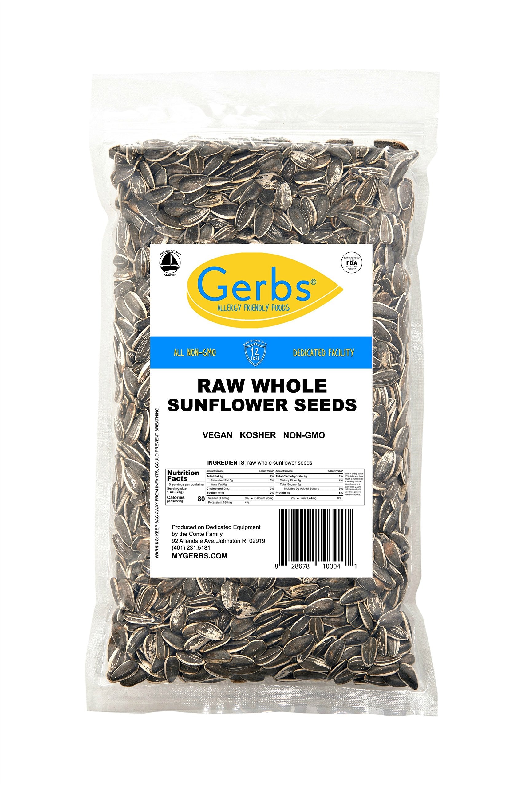 GERBS packaging highlights no artificial additives or preservatives.