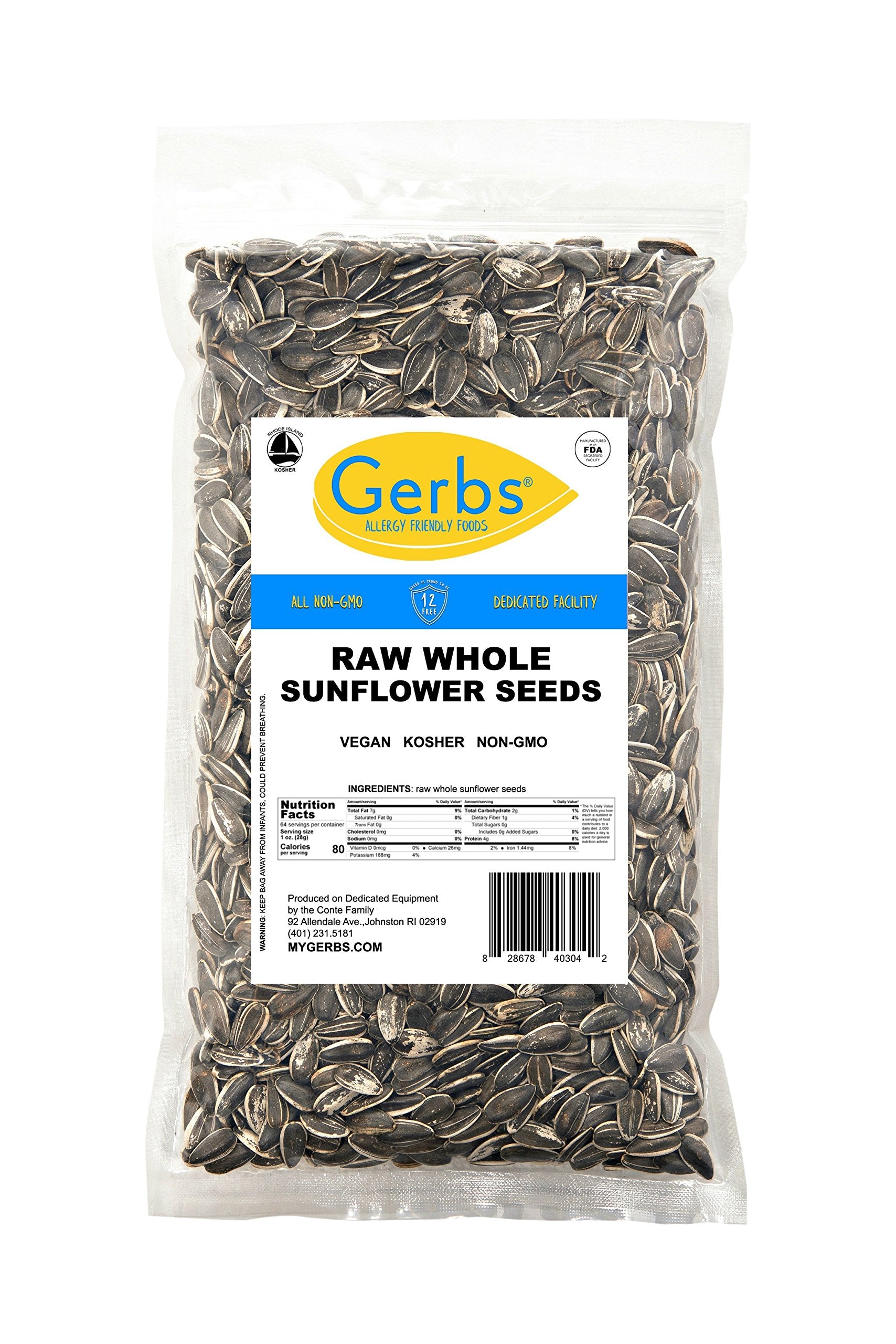 GERBS sunflower seeds topping a salad for added crunch