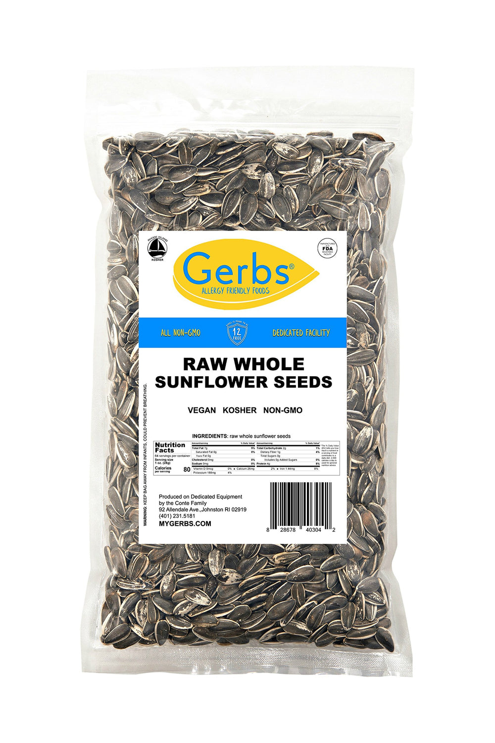 GERBS sunflower seeds topping a salad for added crunch