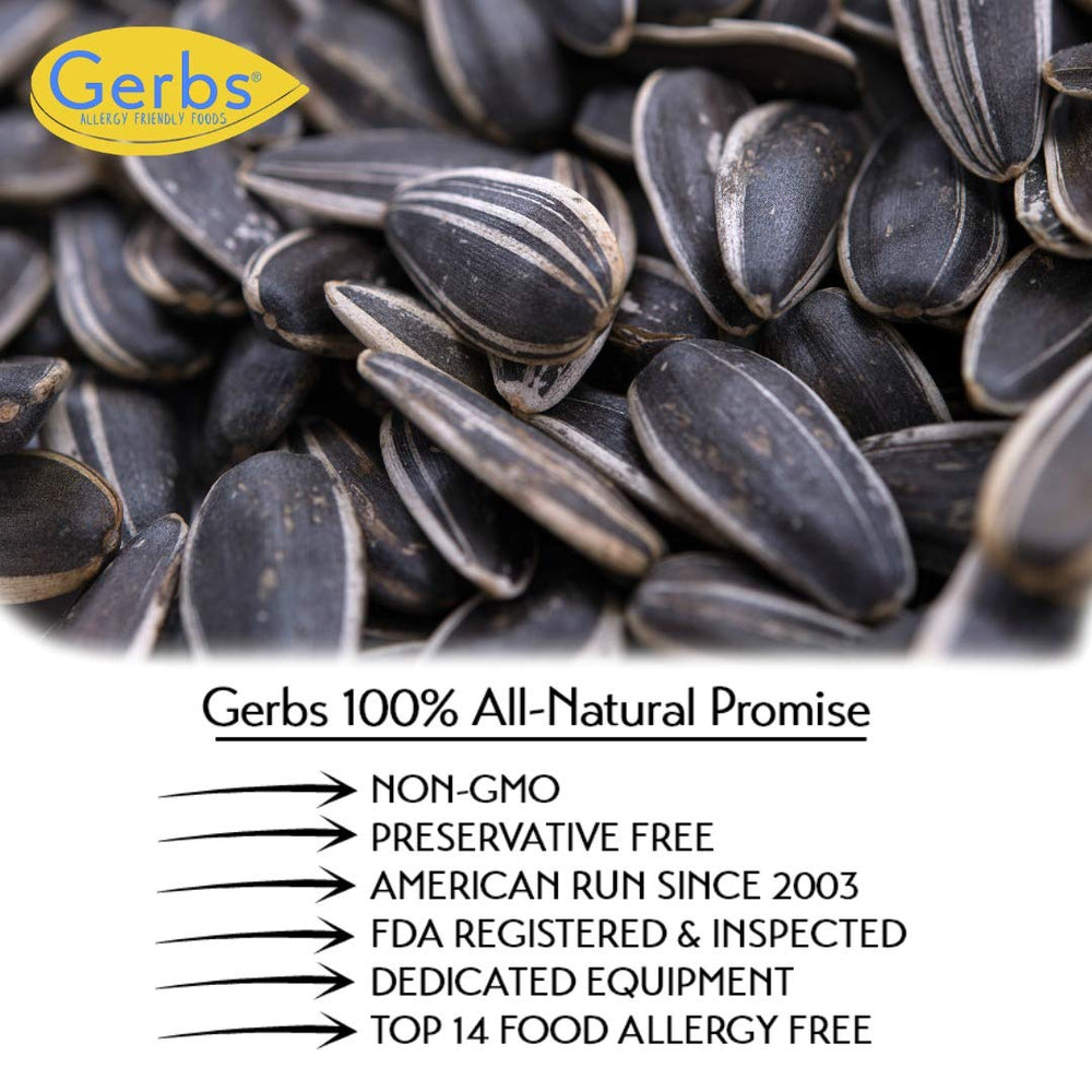 GERBS versatile sunflower seeds for snacks, salads, and baking