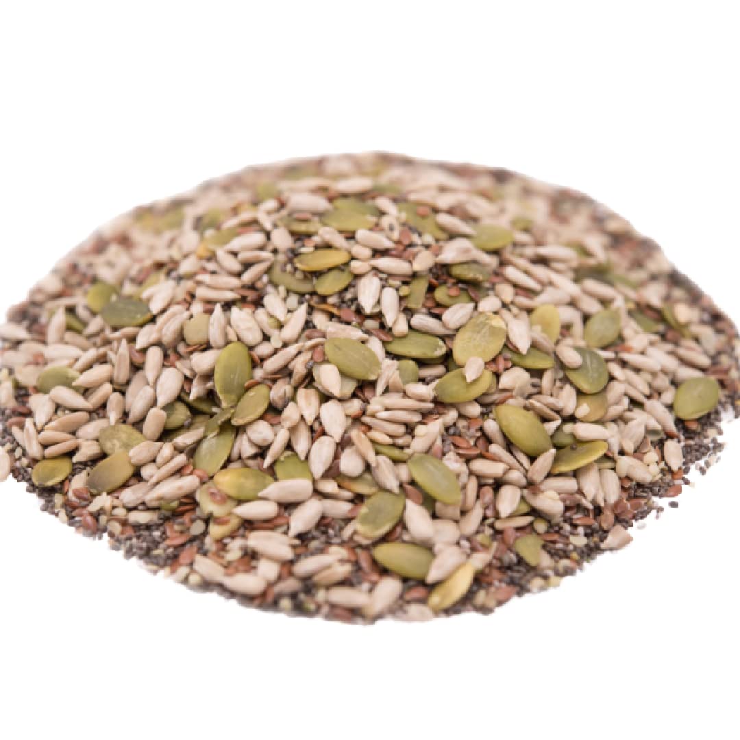 GERBS Super 5 Seed Snack Mix full bag shows freshness and allergen-free quality