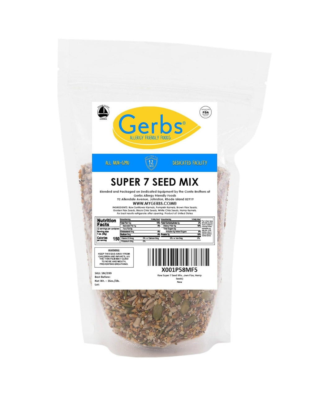 GERBS bag being opened and poured for fresh serving and versatility.