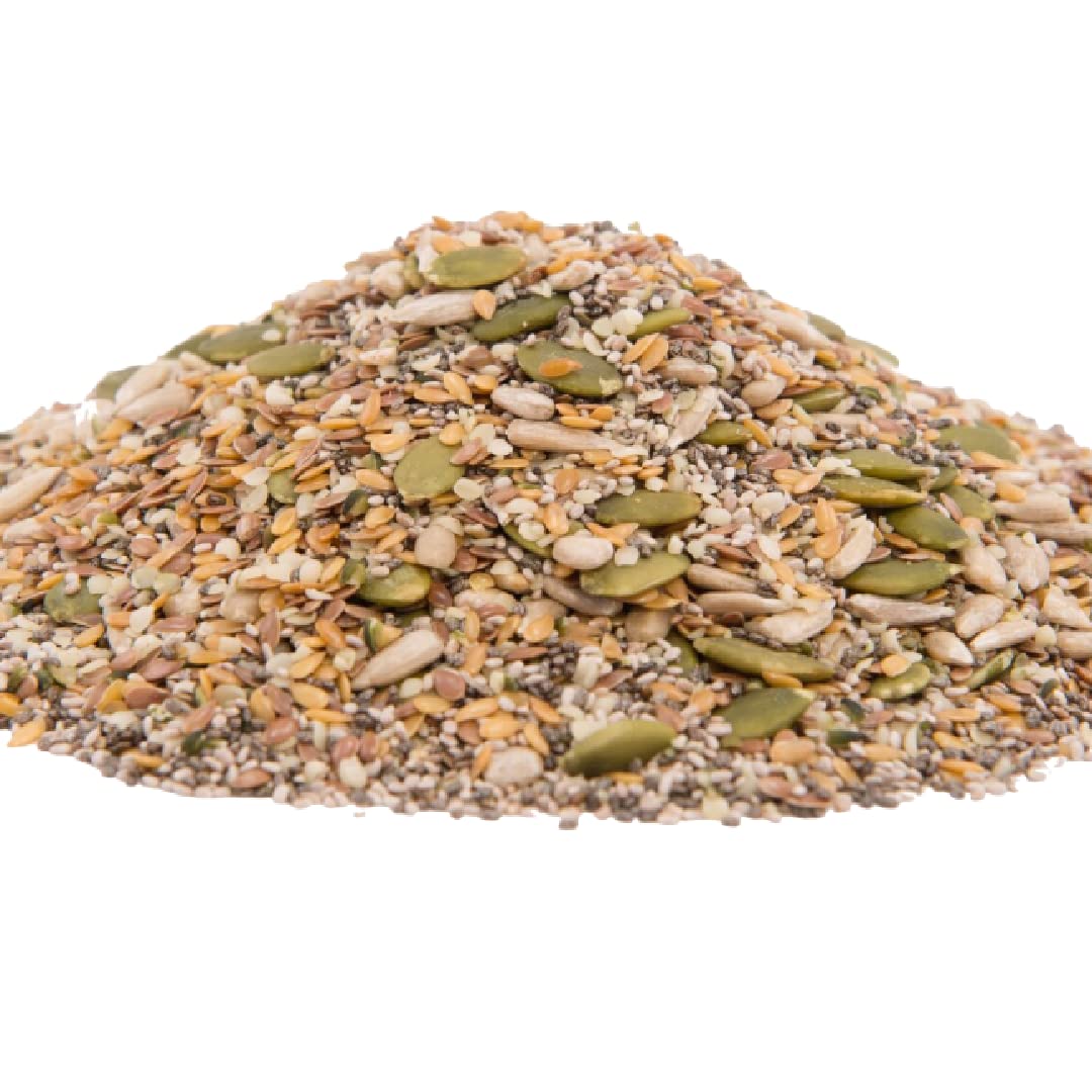 GERBS Super 7 Seed Snack Mix in a resealable bag, ready for on-the-go snacking.